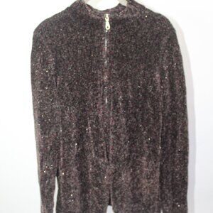 Vintage Zip-Up Sweater Size XL